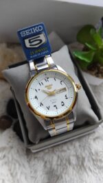 Seiko 5 Two Tone Mens Automatic Watch - Image 2