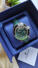 Swarovski Octea Lux Chrono Green Ladies Watch - Image 4