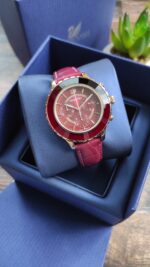 Swarovski Octea Lux Chrono Red Ladies Watch - Image 2