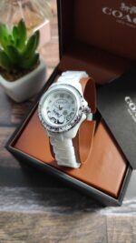 Coach Preston White Ceramic Ladies Watch - Image 2