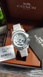 Coach Preston White Ceramic Ladies Watch - Image 5