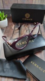 Versace V-Lady Bordeaux Ladies Eyeglasses - Image 3