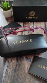 Versace V-Lady Pink Metallized Ladies Eyeglasses - Image 4
