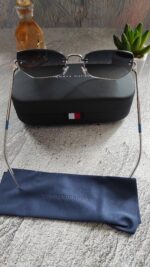 Tommy Hilfiger Blue Butterfly Ladies Sunglasses - Image 4