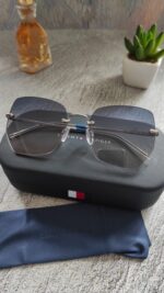 Tommy Hilfiger Blue Butterfly Ladies Sunglasses - Image 5