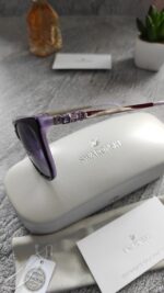 Swarovski Violet Crystal Ladies Sunglasses - Image 3