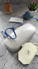 Swarovski Light Blue Crystal Ladies Eyeglasses - Image 3