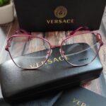 Versace V-Lady Pink Metallized Ladies Eyeglasses