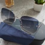 Tommy Hilfiger Blue Butterfly Ladies Sunglasses