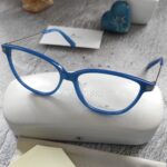 Swarovski Light Blue Crystal Ladies Eyeglasses