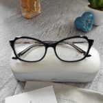 Swarovski Black Crystal Ladies Eyeglasses