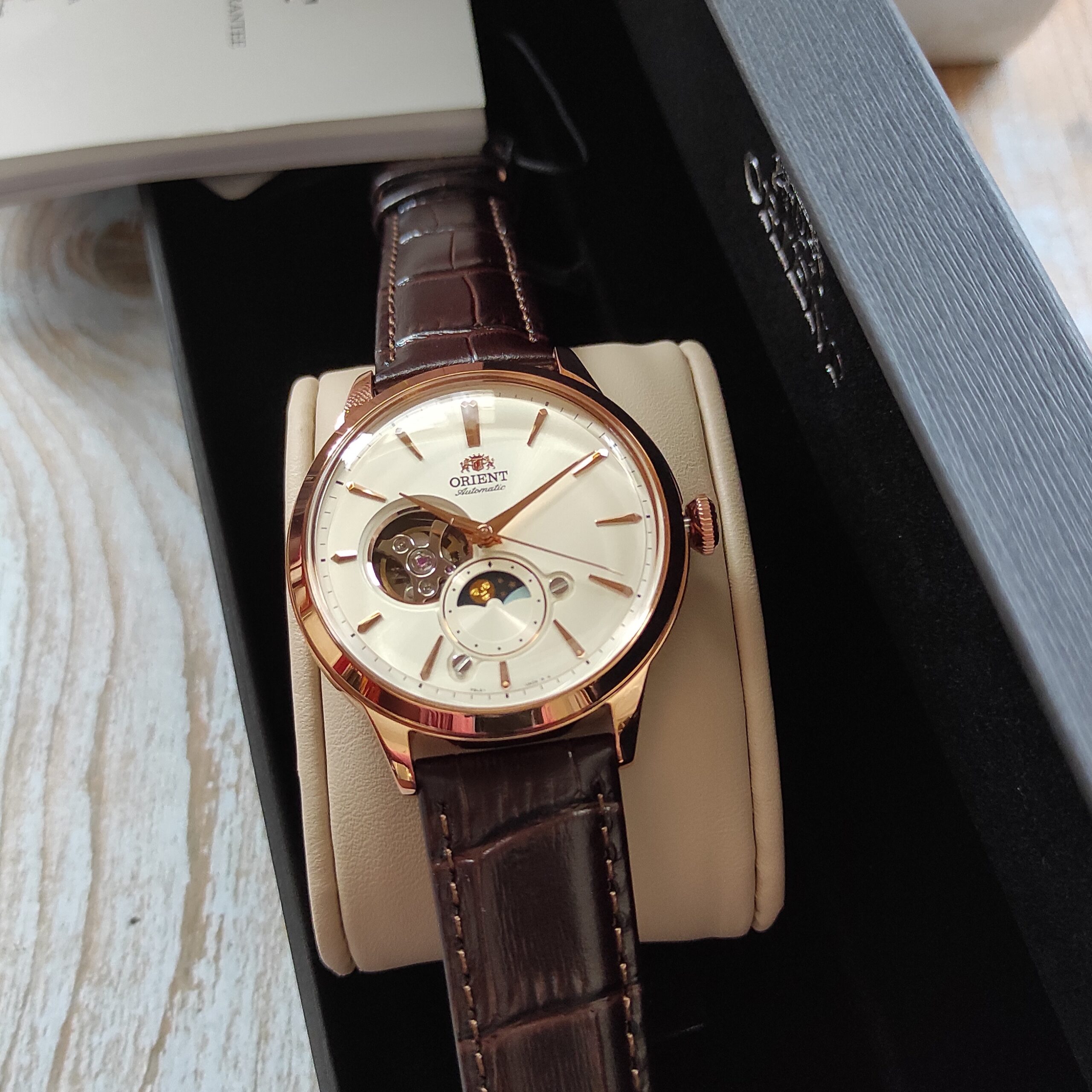 IMG_20251025_110003 Orient Sun & Moon Open Heart Mens Automatic Watch - Image 1