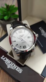 Longines Conquest Silver Sunray Mens Watch - Image 5