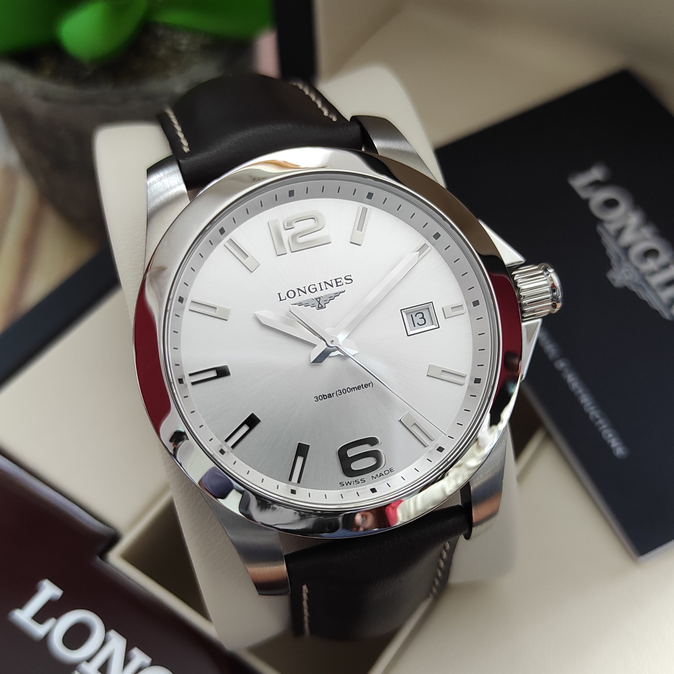 IMG_20260527_144301 Longines Conquest Silver Sunray Mens Watch - Image 1