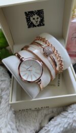 Anne Klein Trend Rose Gold Ladies Watch & Bracelet Set - Image 4