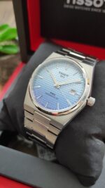Tissot PRX Ice Blue Gradient Dial Mens Automatic Watch - Image 6