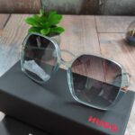 Hugo Boss Mint Green Square Ladies Sunglasses